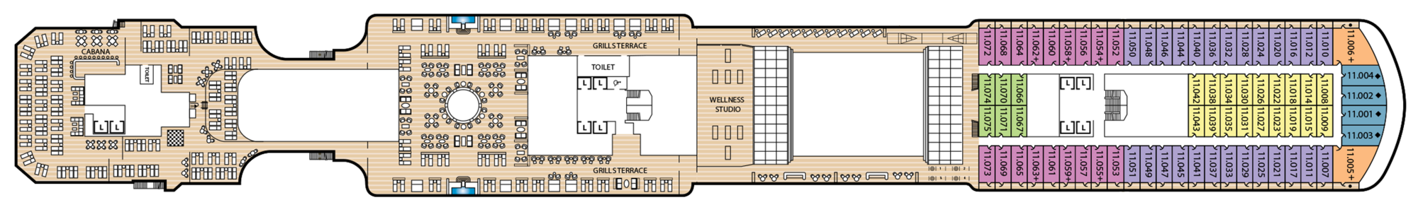 Deck 11 plan